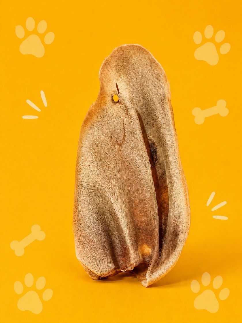 Oreja de res deshidratada
